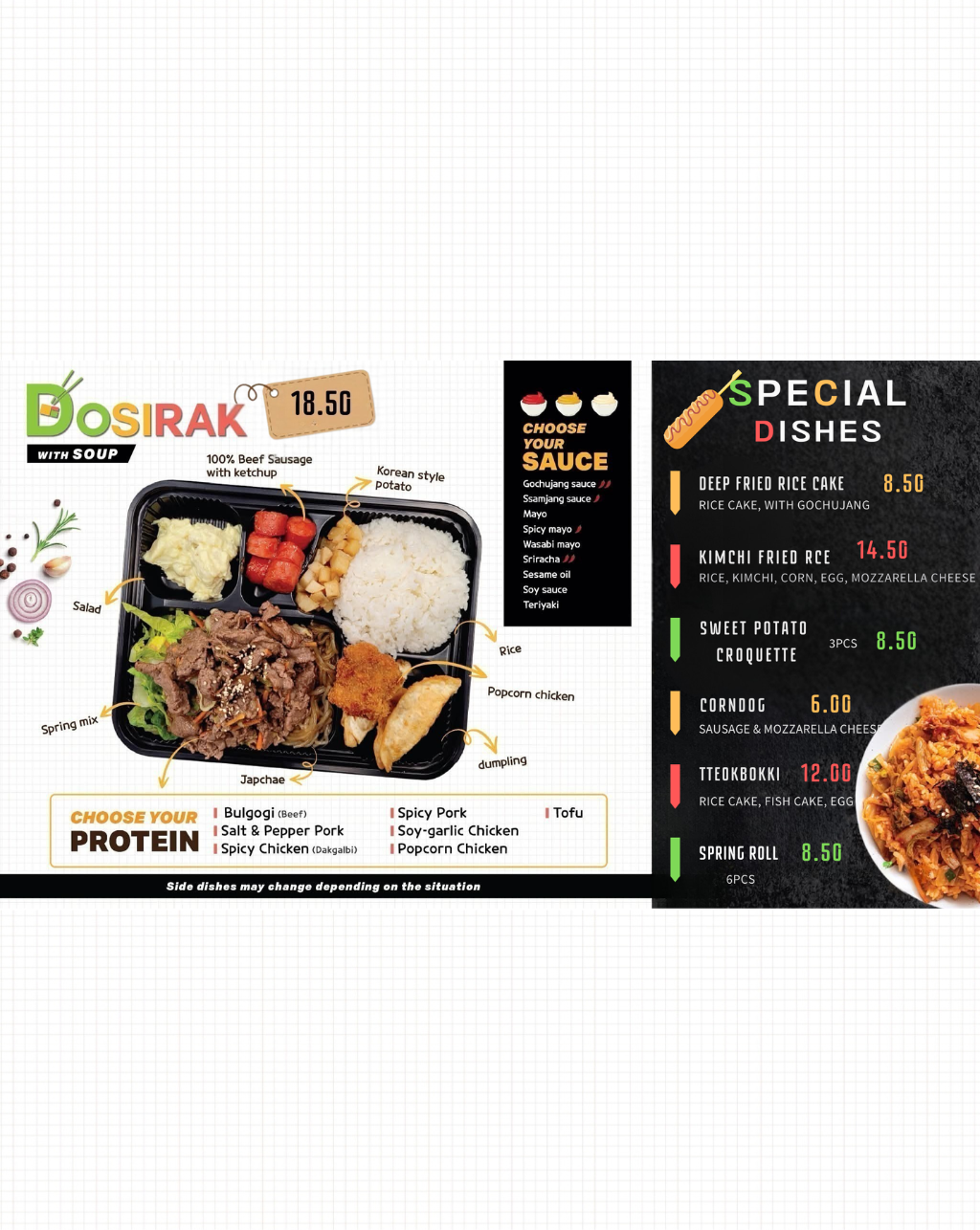 Dosirak Menu